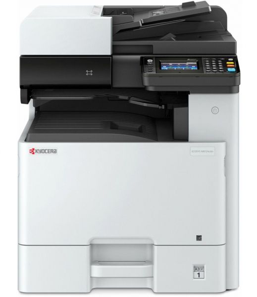 ��� �������� ���������� A3 Kyocera Ecosys M8130cidn, Grey/Black, 1200x1200 dpi, �������, �� 30/15 ���/��, ���������� ��������� ��-����� 7", USB / Lan, �������� TK-8115 (1102P33NL0) - �������� 2
