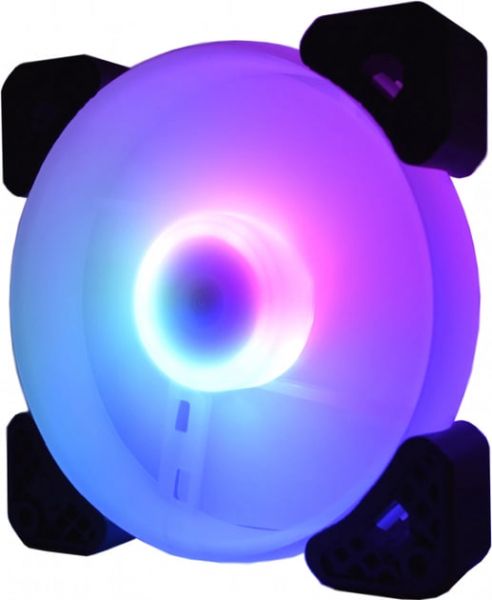 ���������� 120 mm Cooling Baby 12025RGB12 frameless 120x120x25�� HB, 22,5��,12V,1200 ��/���, 3-pin+4-pin(Molex) 3D RGB - �������� 3