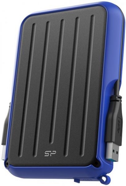    2Tb Silicon Power Armor A66, Black/Dark Blue, 2.5", USB 3.2 (SP020TBPHD66SS3B) -  2