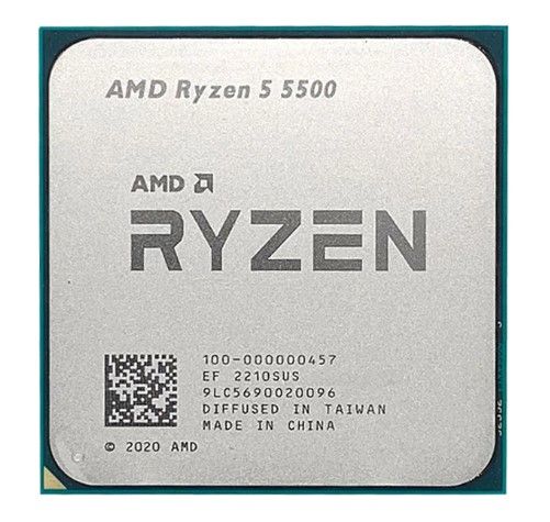 ��������� AMD (AM4) Ryzen 5 5500, Tray, 6x3.6 GHz (Turbo Boost 4.2 GHz), L3 16Mb, Cezanne, 7 nm, TDP 65W, ���������������� ��������� (100-000000457) - �������� 1