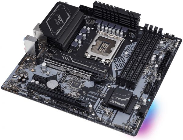 ASRock ����������� ����� H670M PRO RS s1700 H670M 4xDDR4 HDMI DP mATX H670M_PRO_RS - �������� 3