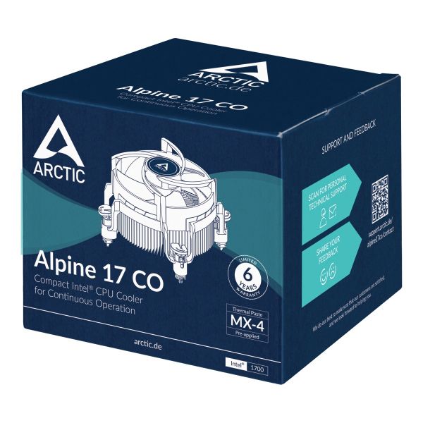 ����� ��� ���������� Arctic Alpine 17 CO, ��������, 1x92 ��, ��� Intel 1700 (ACALP00041A) - �������� 4