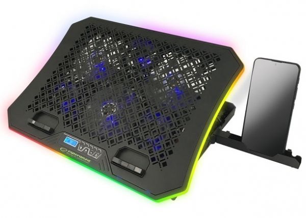 ��������� ��� �������� �� 17" Esperanza "Galerne", Black, 3x11 �� / 3x7 �� ����������� (17-20 dB, 1000-1300 / 1800-2100 rpm), 10 ������� RGB ���������, �� �����, ��������� ��� ��������, 2xUSB, 415x300x33 �� (EGC109) - �������� 1