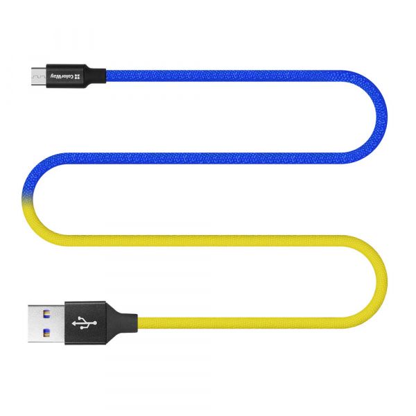 USB - micro USB 1  ColorWay National, 2.4A  (CW-CBUM052-BLY) -  3