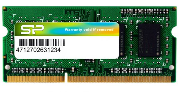  SO-DIMM, DDR3, 4Gb, 1600 MHz, Silicon Power, 1.5V (SP004GBSTU160N02) -  1