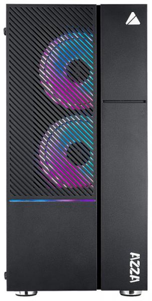  AZZA Iris 330 Black,  , Mid Tower,  ATX, 2USB 2.0, 1USB 3.0, 2x120  DRGB (CSAZ-330) -  2