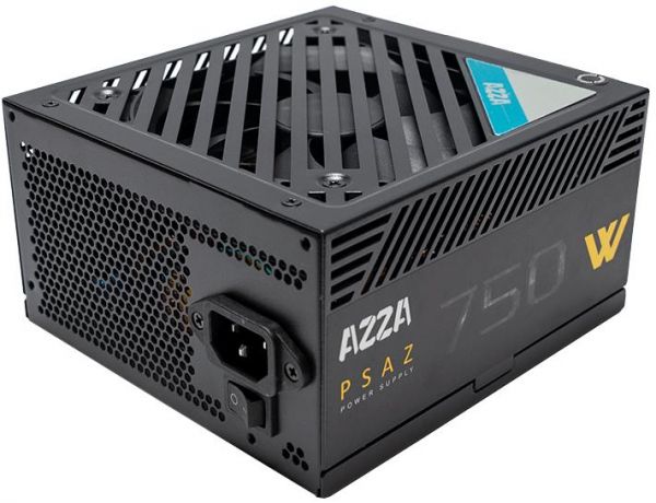 ���� �������� 750 ��, AZZA, Black, 80+ Bronze, 12 ��, 2xMolex / 5xSATA / 4x6+2-pin / 1x20+4-pin / 1x4+4-pin, ������ UVP/OVP/OPP/OCP/SCP (PSAZ-750W) - �������� 1