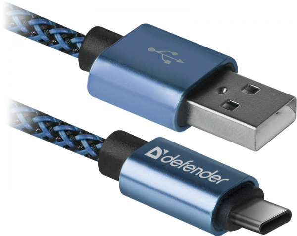  USB - USB Type-C 1  Defender USB09-03PROT, Blue, 2 (87817) -  1