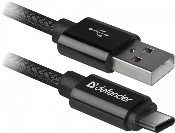  USB - USB Type-C 1  Defender USB09-03PROT, Black, 2 (87814) -  1