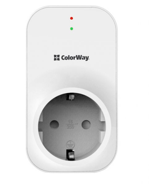   ColorWay LED1, White, 1  (220  / 50 ),  16 A / 3520 ,   165   260  (CW-VR16-03L) -  2