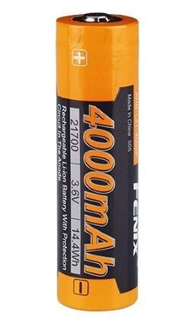  21700, 4000 , Fenix,1 , Li-ion, 3.6V, Yellow (ARB-L21-4000P) -  1