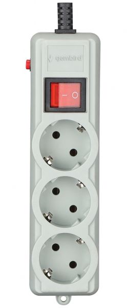 ������ ������� 4.5 �, Gembird, Grey, 3 �������, 16�, �� 4.5 ���, ����������� �� �����������, ������� � �����������, ��������� ��� ��������� � ����� (SPG3-G-15G-PRO) - �������� 1