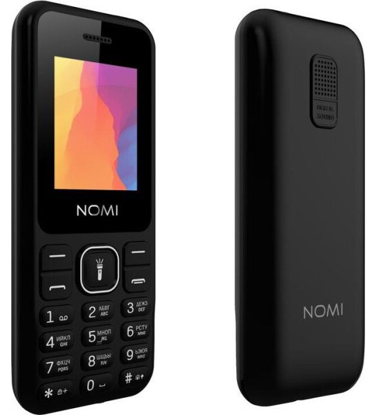   Nomi i1880 Black, 2 Sim, 1.77" (128x160) TN, microSD, BT, MP3, Li-Ion 600mAh -  1