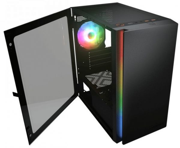 ������ Cougar Purity RGB Black, ��� ��, ATX/mATX/mini-ITX,USB 3.0 x2, USB 2.0 x1, RGB ���������, 2x140 ARGB, 1x120 ARGB, ���������� ������, 200x392x360 �� - �������� 4