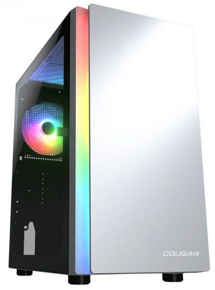 ������ Cougar Purity RGB White, ��� ��, ATX/mATX/mini-ITX,USB 3.0 x2, USB 2.0 x1, RGB ���������, 2x140 ARGB, 1x120 ARGB, ���������� ������, 200x392x360 �� - �������� 1