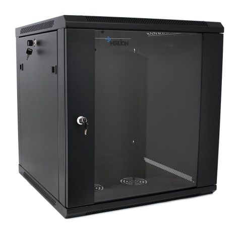 ���� ���������, ���������, 12U, 19", Merlion, Black (RAL 9005), 600 � 600 x 634 ��, ����� �� ����������� ������, �������������� ����������, ����� 1.2 �� (Ml3-6612) - �������� 1