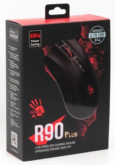 ���� A4Tech R90 Plus Black, Wireless+USB, 5000 cpi, Bloody, metal feet, ��������� - �������� 3