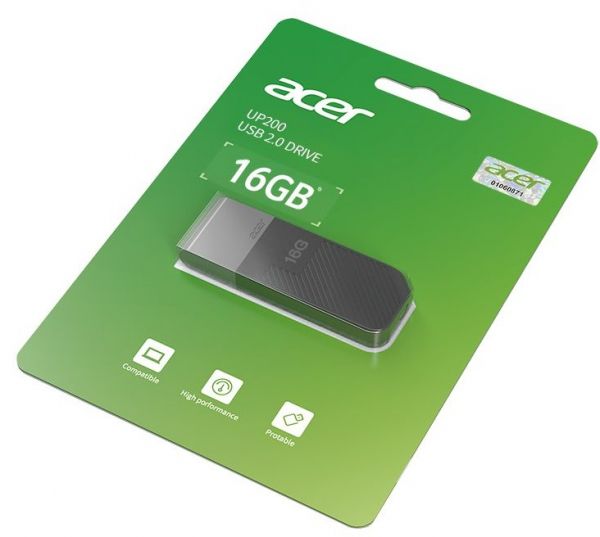 USB Flash Drive 16Gb Acer UP200, Black (BL.9BWWA.509) - �������� 2
