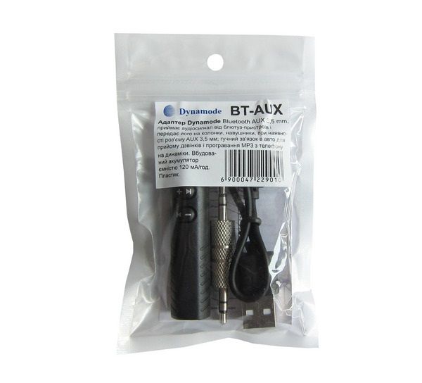 ����� ������� Wireless Bluetooth 3.5mm AUX, Black, Dynamode (BT-AUX) - �������� 3