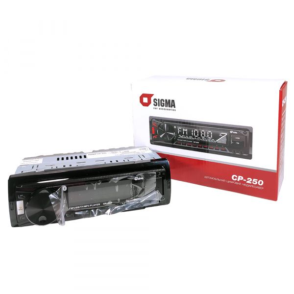 ������������� SIGMA �P-250�� USB, 1 Din, Bluetooth, ������� RGB - �������� 1