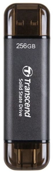 SSD  Transcend ESD310C 256Gb Black USB 3.2 / USB Type-C (TS256GESD310C) -  1