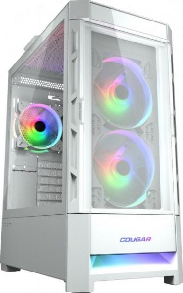 ������ Cougar Duoface RGB White, ��� ��, ATX/Micro ATX/Mini ITX, USB 3.0 x2, USB 2.0 x1, RGB ���������, 2x140 ARGB, 1x120 ARGB, ���������� ������, 230x491x386 �� - �������� 1