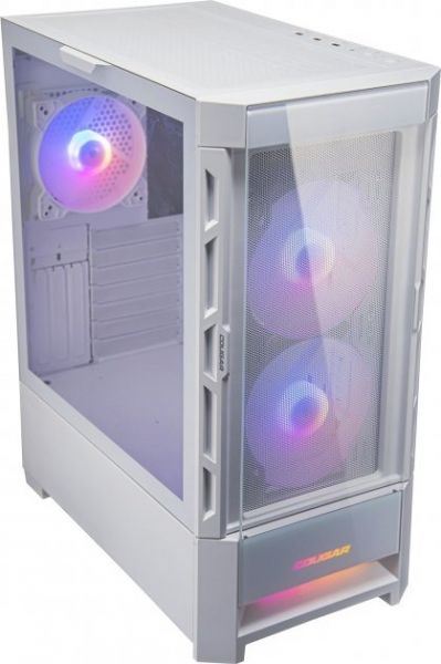 ������ Cougar Duoface RGB White, ��� ��, ATX/Micro ATX/Mini ITX, USB 3.0 x2, USB 2.0 x1, RGB ���������, 2x140 ARGB, 1x120 ARGB, ���������� ������, 230x491x386 �� - �������� 2