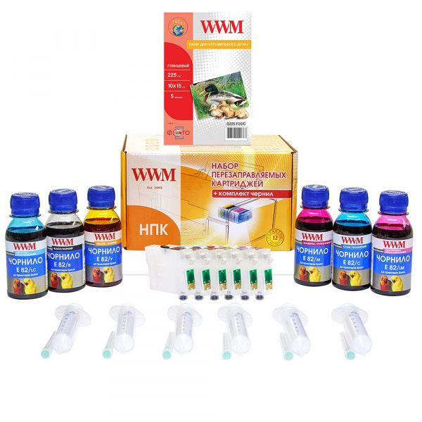 ��� WWM Epson Stylus Photo T50/59, TX650/659, R270/290/295/390, RX590/610/615/690, � ������, 6x100 �� ������� E82 (RC.T082T) - �������� 1