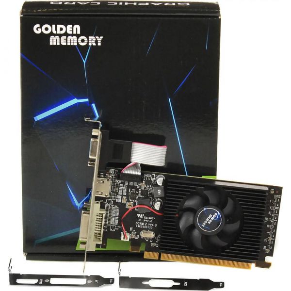  Radeon R5 220, Golden Memory, 1Gb GDDR3, 64-bit, VGA/DVI/HDMI, 650/1066 MHz, Low Profile (R52201GD364bit) -  1