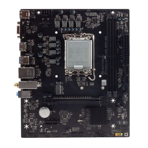 ���.����� LGA1700, Maxsun B760M GAMING WIFI D5, B760, 2xDDR5, Int.Video(CPU), 3xSATA3, 1xPCI-E 16x 4.0, 1xPCI-E 1x, 1xM.2 4.0, WiFi 6+BT5.2, RTL8125B, 4xUSB3.2xUSB2.0, VGA/HDMI, MicroATX (MS-B760M GAMING WIFI D5) - �������� 4