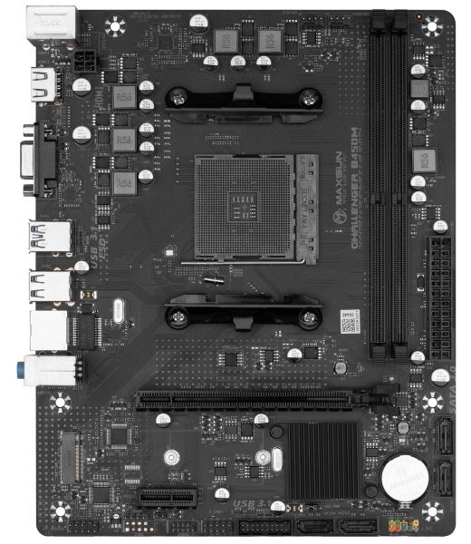 . AM4 (B450) Maxsun Challenger B450M, B450, 2xDDR4, Int.Video(CPU), 4xSATA3, 1xM.2, PCI-E 16x 3.0, PCI-E 1x 3.0, ALC897, RTL8111H, 2xUSB3.2/2xUSB2.0, VGA/HDMI, Micro ATX (MS-Challenger B450M) -  2
