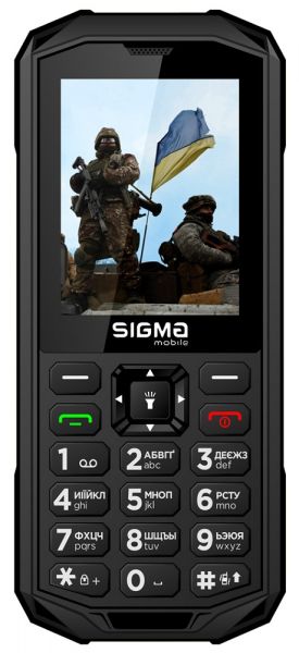   Sigma mobile X-treme PA68, Black, 2 Nano-SIM, 2.4" (240x320), microSD (max 32Gb), Cam 0,3 Mp, GPS, no Wi-Fi, BT, FM, MP3, Li-Ion 2500mAh -  1