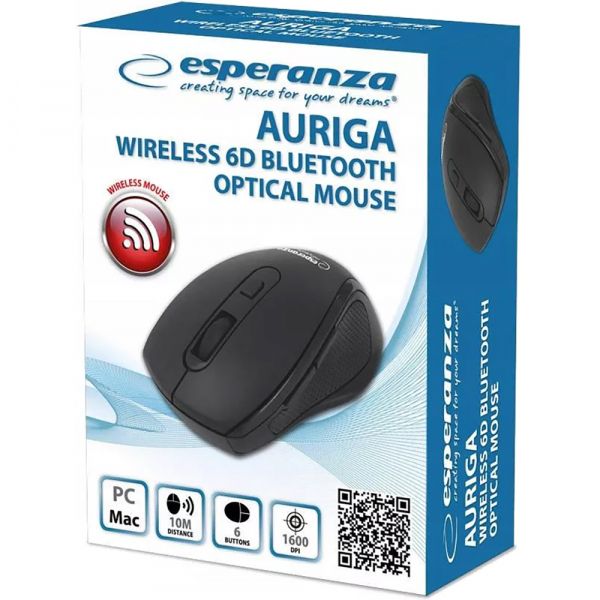 ���� ������������ Esperanza EM128K 6D Auriga , Black, USB, ����������, Bluetooth, 1600 dpi, 6 ������ - �������� 2
