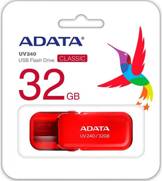 USB Flash Drive 32Gb ADATA UV240, Red (AUV240-32G-RRD) - �������� 3