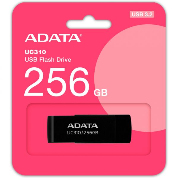 USB 3.2 Flash Drive 256Gb ADATA UC310, Black (UC310-256G-RBK) - �������� 4