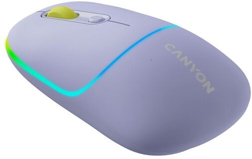 ���� ������������ Canyon MW-22, Mountain Lavender, Bluetooth / USB 2.4 GHz, ����������, 800 - 1600 dpi, 6 �������, RGB ���������, 650 mAh (CNS-CMSW22ML) - �������� 3