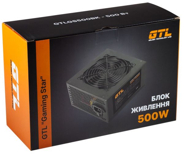 ���� ������� 500 ��, GTL Gaming Star, Black, 120 ��, 2xMolex / 4xSATA / 1x6+2-pin / 1x4+4-pin / 1x20+4-pin (GTLGS500BK) - �������� 5