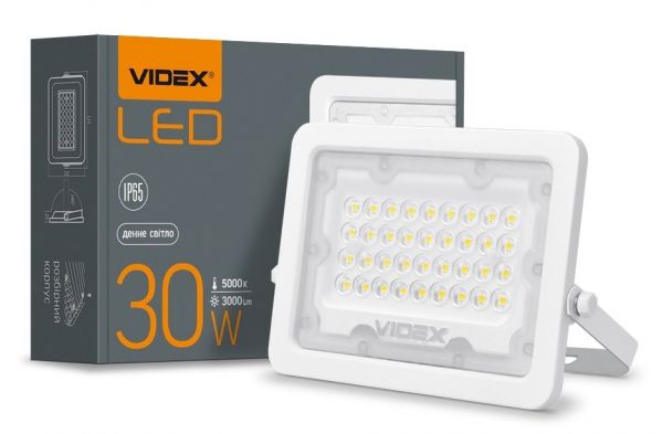  LED, Videx, White, 30 , 3000 , 5000K, IP65 (VL-F2e-305W) -  3