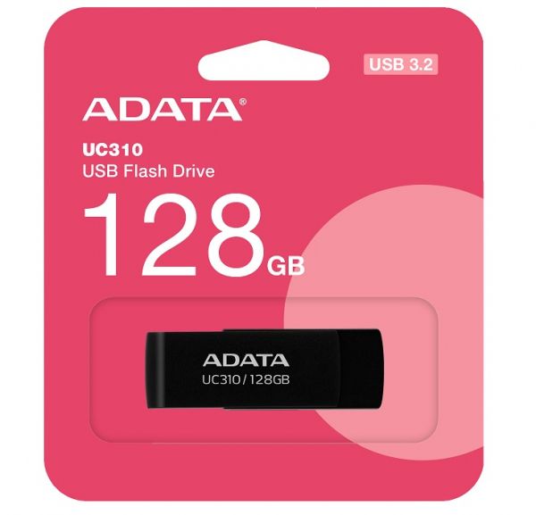 USB 3.2 Flash Drive 128Gb ADATA UC310, Black (UC310-128G-RBK) - �������� 2