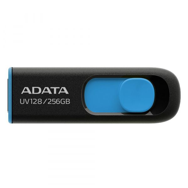 USB 3.2 Flash Drive 256Gb ADATA UV128, Black/Blue (AUV128-256G-RBE) - �������� 2