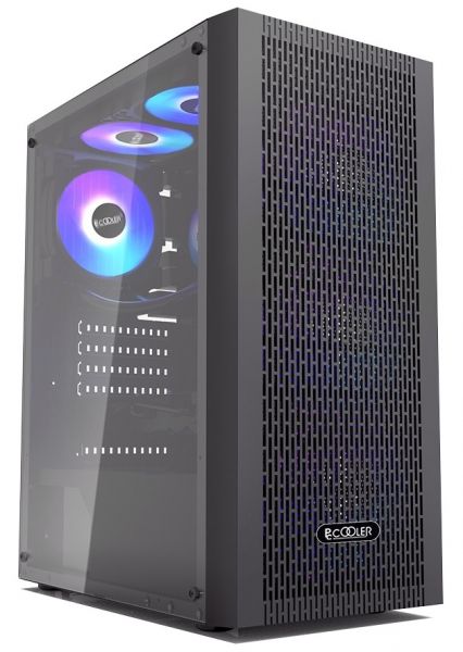 ������ PcCooler MA100 MESH, Black, Mid Tower, ��� ��, ��� ATX / Micro ATX / Mini ITX, 1xUSB 3.0 / 2xUSB 2.0, ����. CPU - 160 �� / GPU - 310 ��, 3x120 �� ARGB, ������� ������ �� ����������� ������ - �������� 1