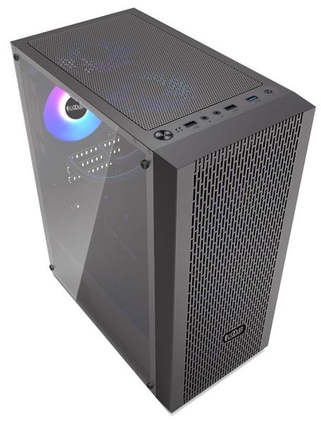 ������ PcCooler MA100 MESH, Black, Mid Tower, ��� ��, ��� ATX / Micro ATX / Mini ITX, 1xUSB 3.0 / 2xUSB 2.0, ����. CPU - 160 �� / GPU - 310 ��, 3x120 �� ARGB, ������� ������ �� ����������� ������ - �������� 2