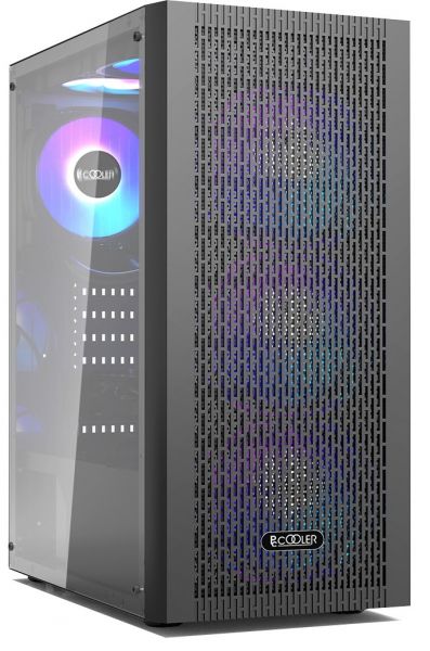  PcCooler MA100 MESH, Black, Mid Tower,  ,  ATX / Micro ATX / Mini ITX, 1xUSB 3.0 / 2xUSB 2.0, . CPU - 160  / GPU - 310 , 3x120  ARGB,      -  3