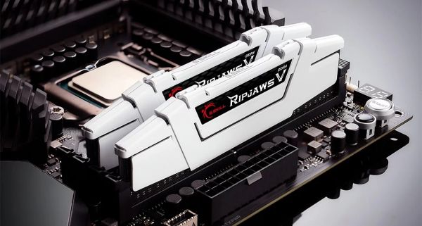 ������ ���'�� DDR4 2 � 16GB 3600MHz G.SKILL RipjawsV WHITE 1.35V CL18 (box) (F4-3600C18D-32GVW) - �������� 3