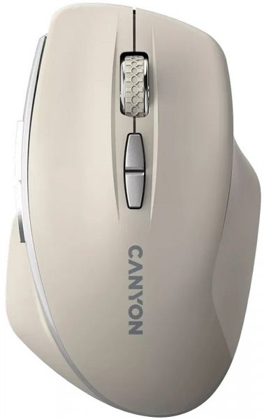 ���� ������������ Canyon MW-21, Cosmic Latte, USB 2.4GHz, ���������� (����� LED-������ Pixart 3065), 800 - 1600 dpi, 7 ������, ������������� ��������, 2xAAA (CNS-CMSW21CL) - �������� 1