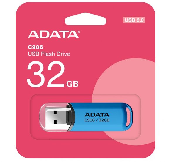 USB Flash Drive 32Gb ADATA C906, Blue (AC906-32G-RWB) - �������� 3