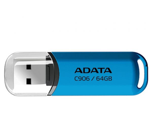 USB Flash Drive 64Gb ADATA C906, Blue (AC906-64G-RWB) - �������� 1