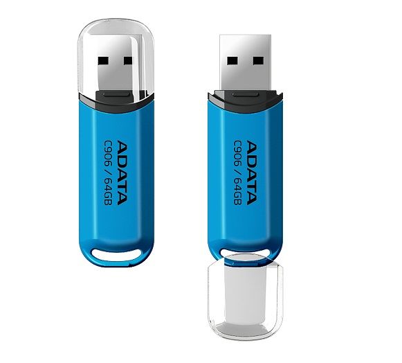 USB Flash Drive 64Gb ADATA C906, Blue (AC906-64G-RWB) - �������� 2