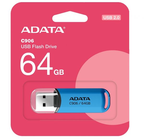 USB Flash Drive 64Gb ADATA C906, Blue (AC906-64G-RWB) - �������� 3