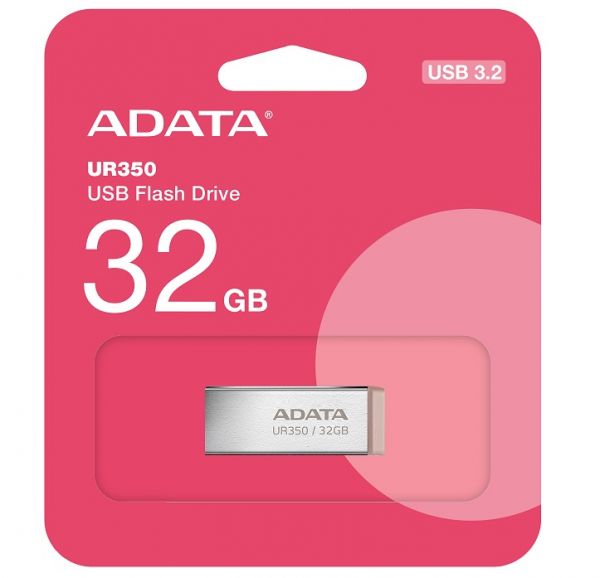 ���� ����������� USB 32Gb ADATA UR350, Silver/Brown, USB 3.2 Gen 1, �� 100 ��/� (UR350-32G-RSR/BG) - �������� 4